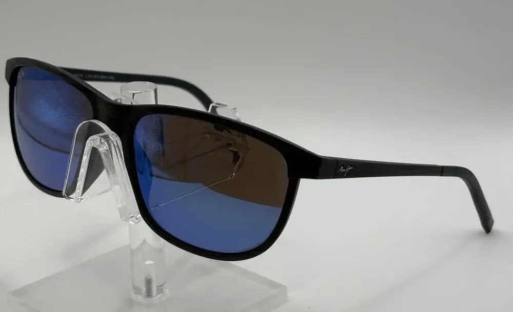 Maui Jim Dragon's Teeth MJ811-03S Polarized Blue Mirror Sunglasses Italy